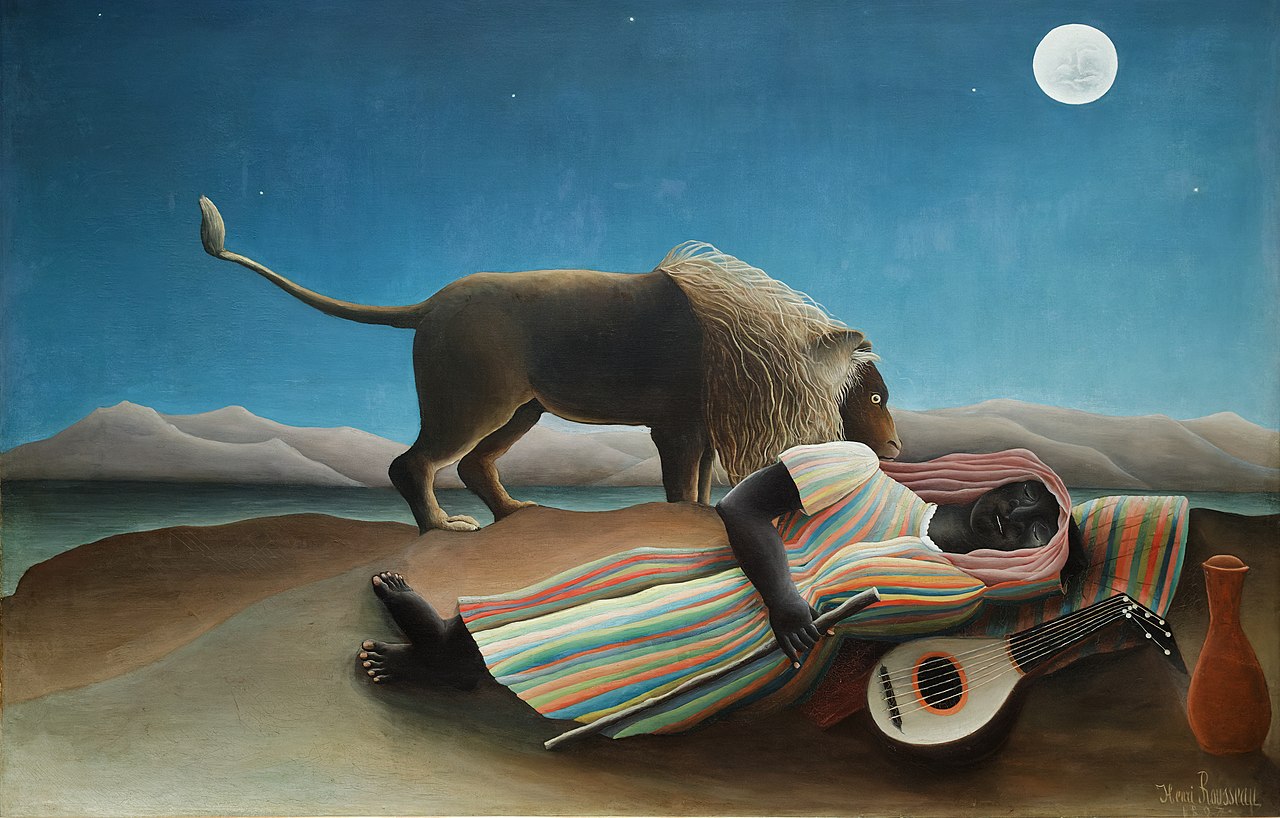 Henri Rousseau, La Bohémienne endormie (1897)